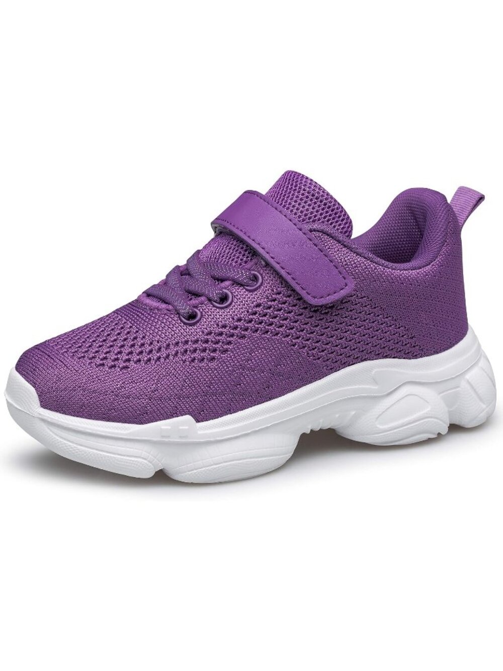 Kid Purple Mesh Shoes Toddler Boys Girls Running Sport Strap Breathable Sneakers